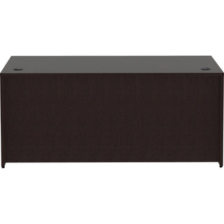 Lorell Essentials Series Rectangular Desk Shell - 66" x 30"29.5" Desk Shell, 1" Top - Finish: Espresso