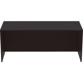 Lorell Essentials Series Rectangular Desk Shell - 72" x 30"29.5" Desk Shell, 1" - Finish: Espresso