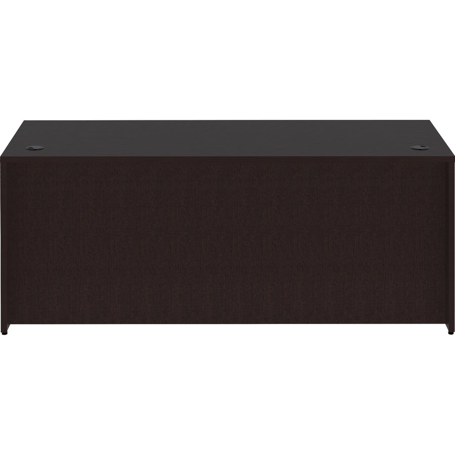 Lorell Essentials Series Rectangular Desk Shell - 72" x 30"29.5" Desk Shell, 1" - Finish: Espresso