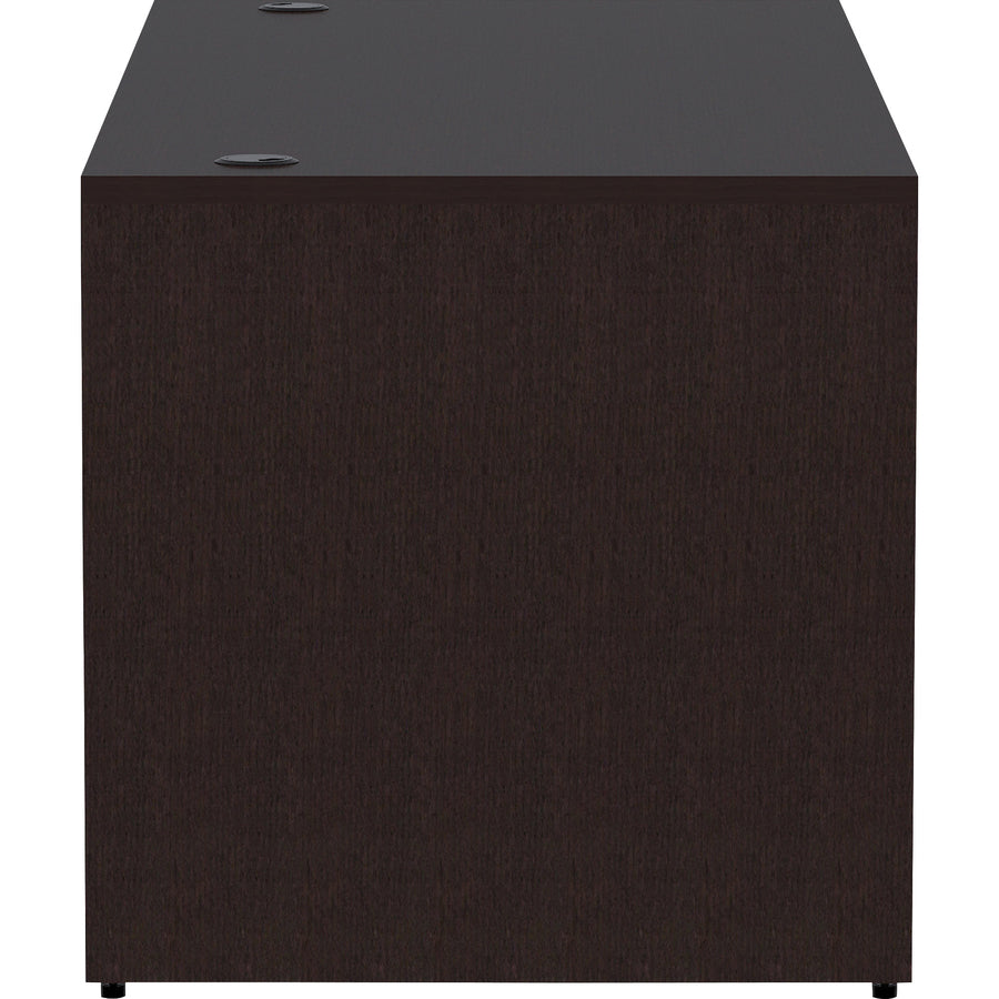 Lorell Essentials Series Rectangular Desk Shell - 72" x 30"29.5" Desk Shell, 1" - Finish: Espresso
