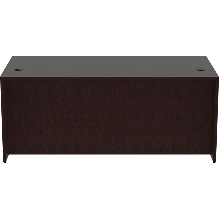 Lorell Essentials Series Rectangular Desk Shell - 72" x 36"29.5" Desk Shell, 1" Top - Finish: Espresso