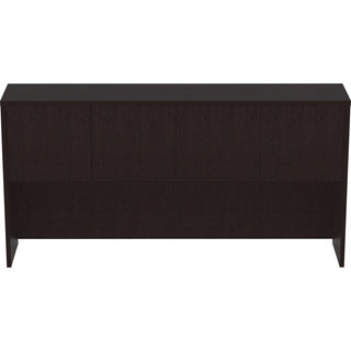 Lorell Essentials Series Stack-on Hutch - 72" x 15" x 36" Hutch - 4 Door(s) - Finish: Espresso