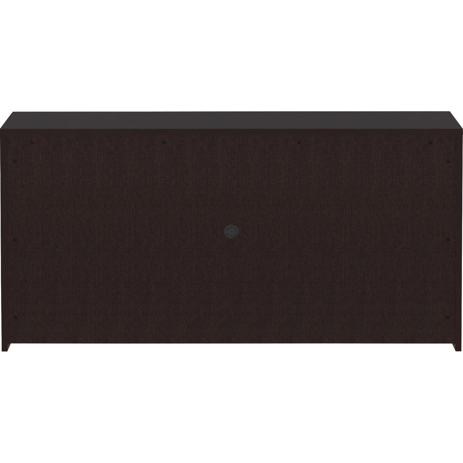 Lorell Essentials Series Stack-on Hutch - 72" x 15" x 36" Hutch - 4 Door(s) - Finish: Espresso