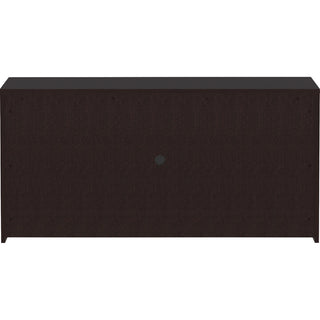Lorell Essentials Series Stack-on Hutch - 72" x 15" x 36" Hutch - 4 Door(s) - Finish: Espresso
