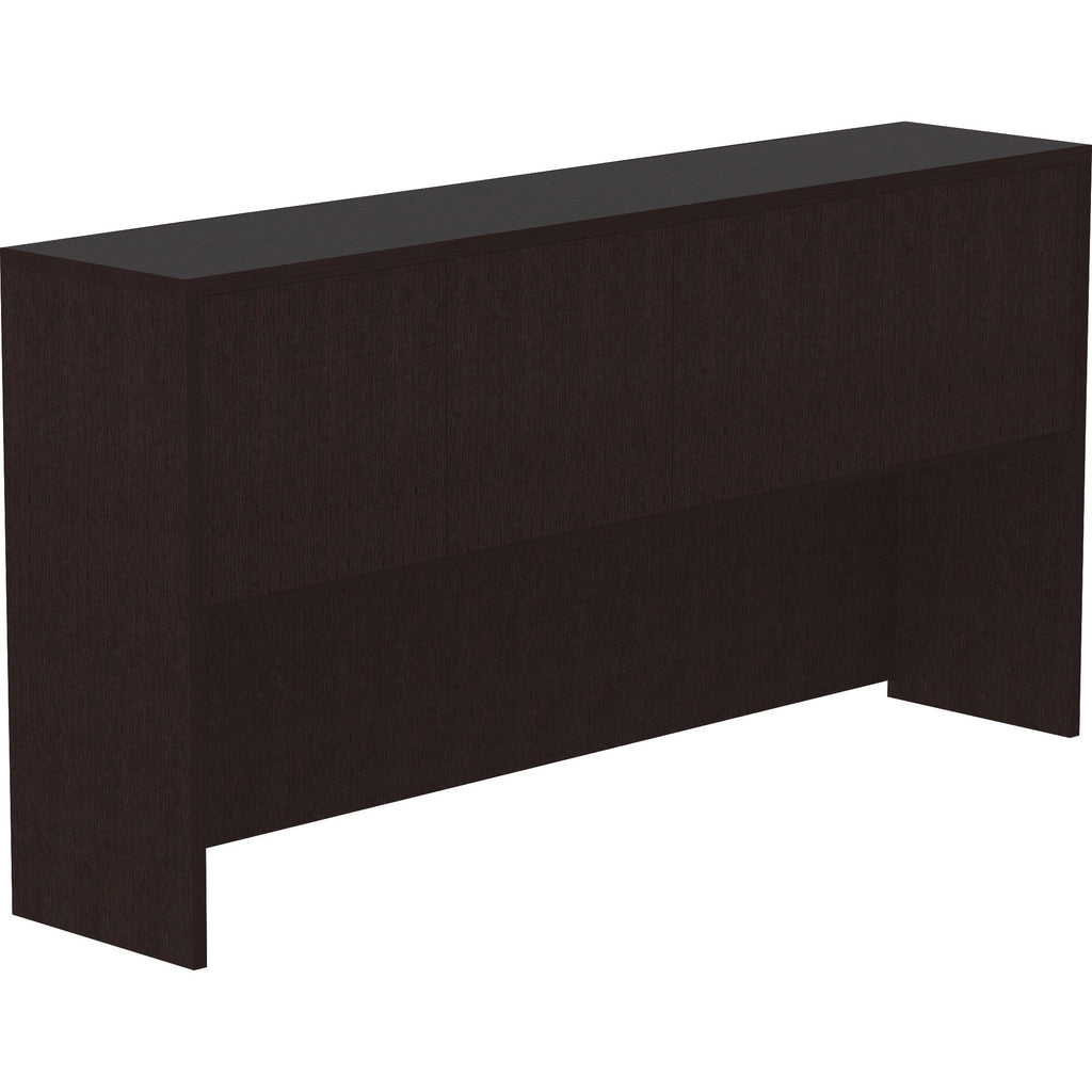 lorell-essentials-series-stack-on-hutch-72-x-15-x-36-hutch-4-doors-finish-espresso_llr18214 - 1