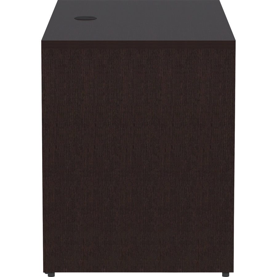 Lorell Essentials Series Return Shell - 48" x 24"29.5" Return Shell, 1" Top - Finish: Espresso