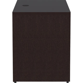 Lorell Essentials Series Return Shell - 48" x 24"29.5" Return Shell, 1" Top - Finish: Espresso