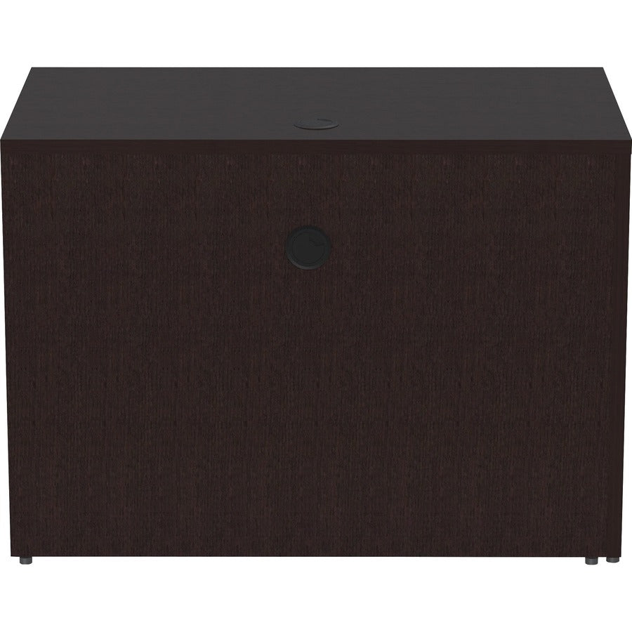 Lorell Essentials Series Return Shell - 42" x 24"29.5" Return Shell, 1" Top - Finish: Espresso
