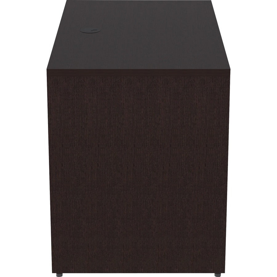 Lorell Essentials Series Return Shell - 42" x 24"29.5" Return Shell, 1" Top - Finish: Espresso