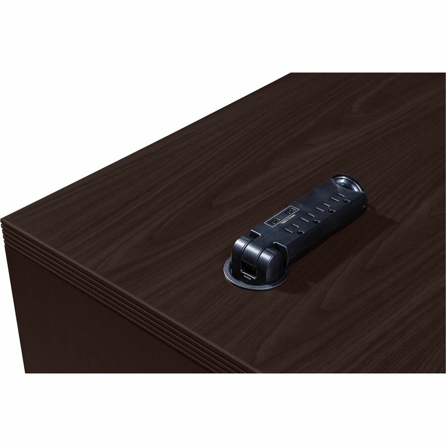 Lorell Essentials Series Return Shell - 42" x 24"29.5" Return Shell, 1" Top - Finish: Espresso