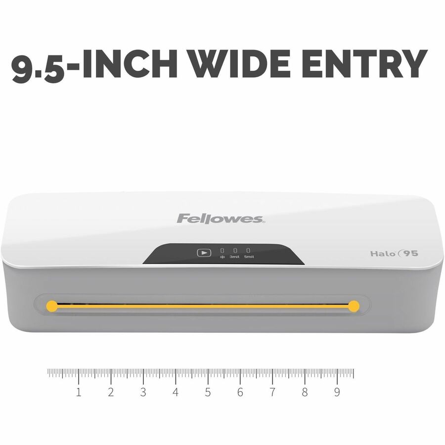 Halo Laminator, Two Rollers, 9.5" Max Document Width, 5 mil Max Document Thickness