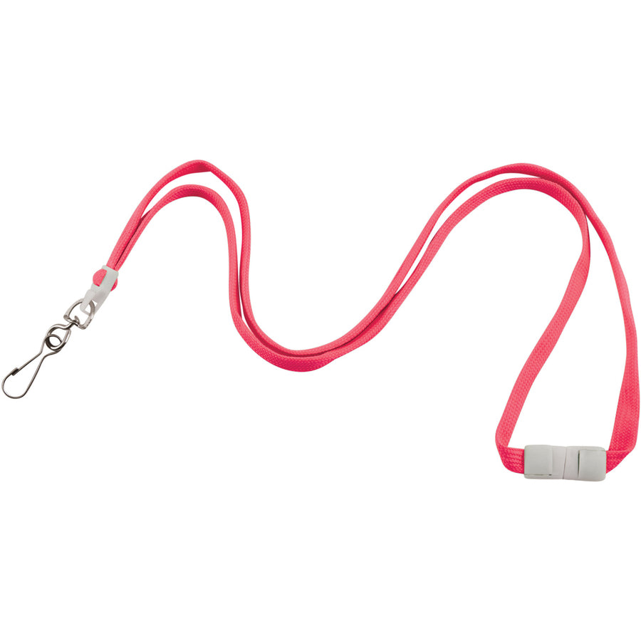 advantus-neon-breakaway-lanyard-12-pack-05-width-x-36-length-neon-pink_avt97587 - 2