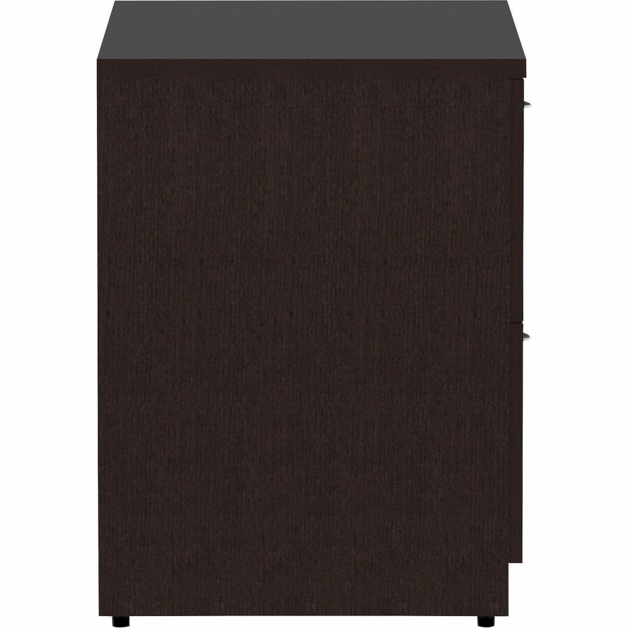 Lorell Essentials Series Lateral File - 1" Top, 0.1" Edge, 36" x 22"29.5" Lateral File - 2 x File Drawer(s) - Material: Laminate - Finish: Espresso