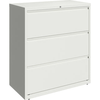 Lorell Fortress Series Lateral File - 36" x 18.6" x 40.3" - 3 x Drawer(s) for File - Letter, Legal, A4 - Lateral - Hanging Rail, Magnetic Label Holder, Locking Drawer, Locking Bar, Ball Bearing Slide, Reinforced Base, Adjustable Leveler, Interlocking