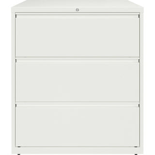 Lorell Fortress Series Lateral File - 36" x 18.6" x 40.3" - 3 x Drawer(s) for File - Letter, Legal, A4 - Lateral - Hanging Rail, Magnetic Label Holder, Locking Drawer, Locking Bar, Ball Bearing Slide, Reinforced Base, Adjustable Leveler, Interlocking