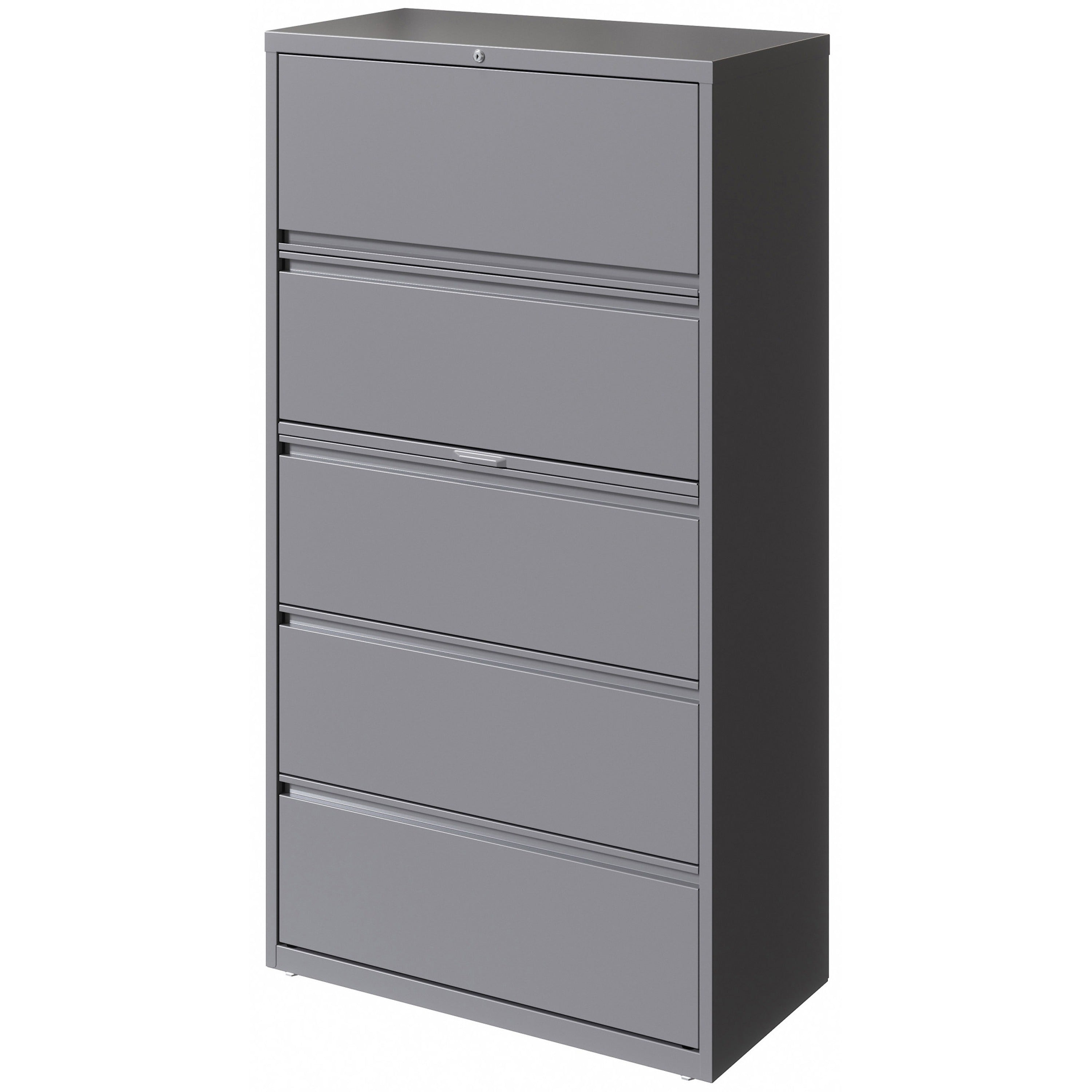lorell-fortress-series-lateral-file-w-roll-out-posting-shelf-36-x-186-x-676-5-x-drawers-for-file-letter-legal-a4-lateral-hanging-rail-magnetic-label-holder-locking-drawer-locking-bar-ball-bearing-slide-reinforced-base-adjusta_llr00040 - 3