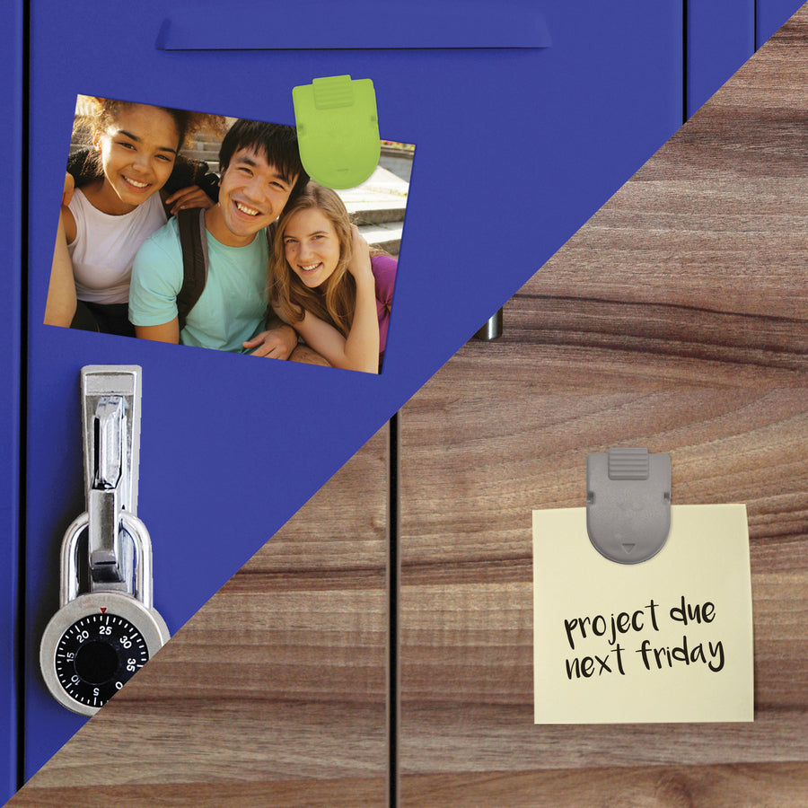 advantus-magnetic-cabinet-locker-clip-1-length-x-05-width-40-sheet-capacity-for-notes-photo-memo-message-magnetic-self-adhesive-6-pack-assorted-ceramic-magnet_avt97526 - 4