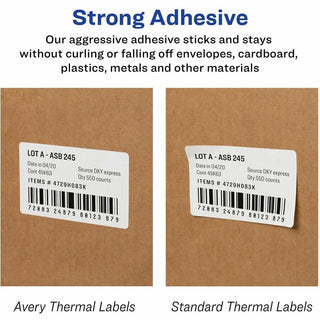 Avery Direct Thermal Roll Labels, 2-5/16" x 4" , White, 300 Shipping Labels Per Roll, 4 Rolls (4191) - Avery Thermal Roll Labels, 2-5/16"x4" , 300 Labels/Roll-4 Rolls (4191) - 3