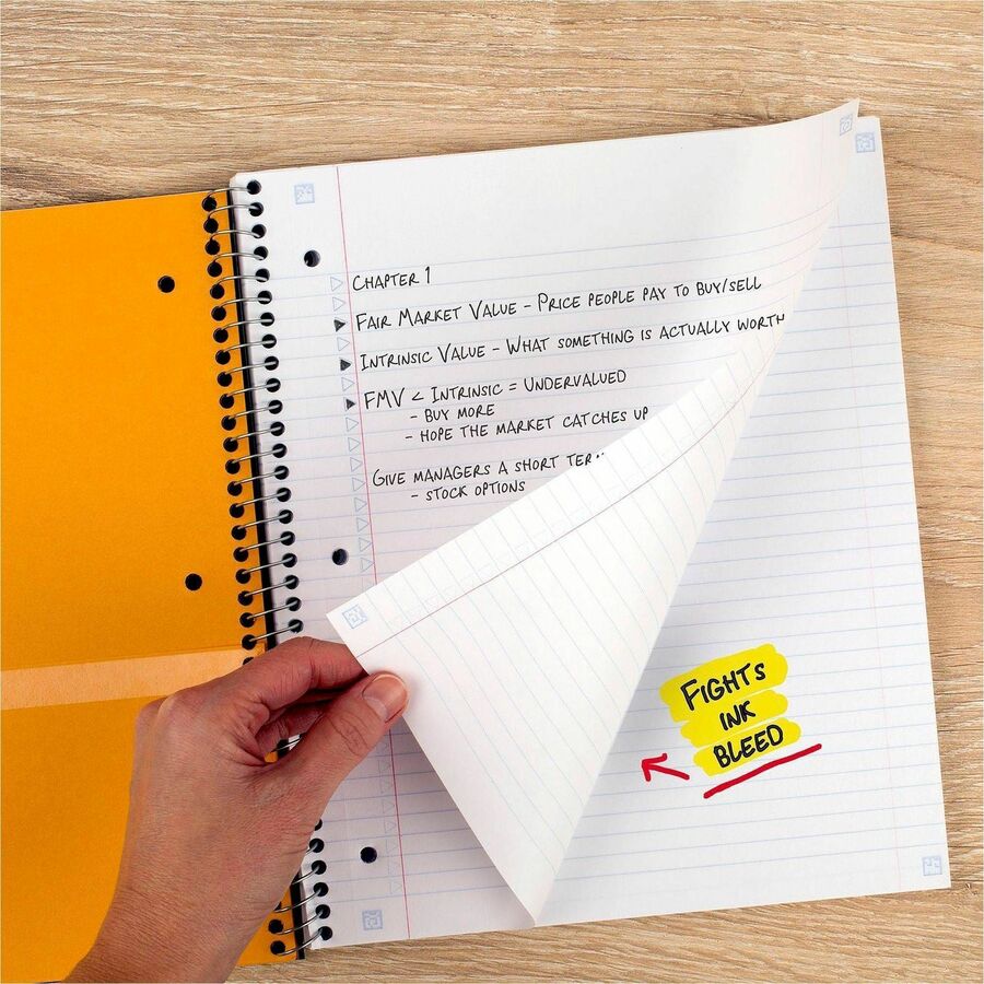 Mead Five Star Subject Spiral Notebook