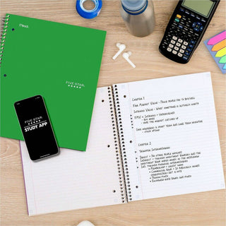Mead Five Star Subject Spiral Notebook
