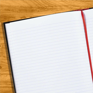 Black n' Red Casebound Hardcover Notebook 3-pack - Case Bound - 12" x 8.5" x 1.7" - Matte Cover - Hard Cover, Bleed Resistant, Ribbon Marker - 3 / Pack