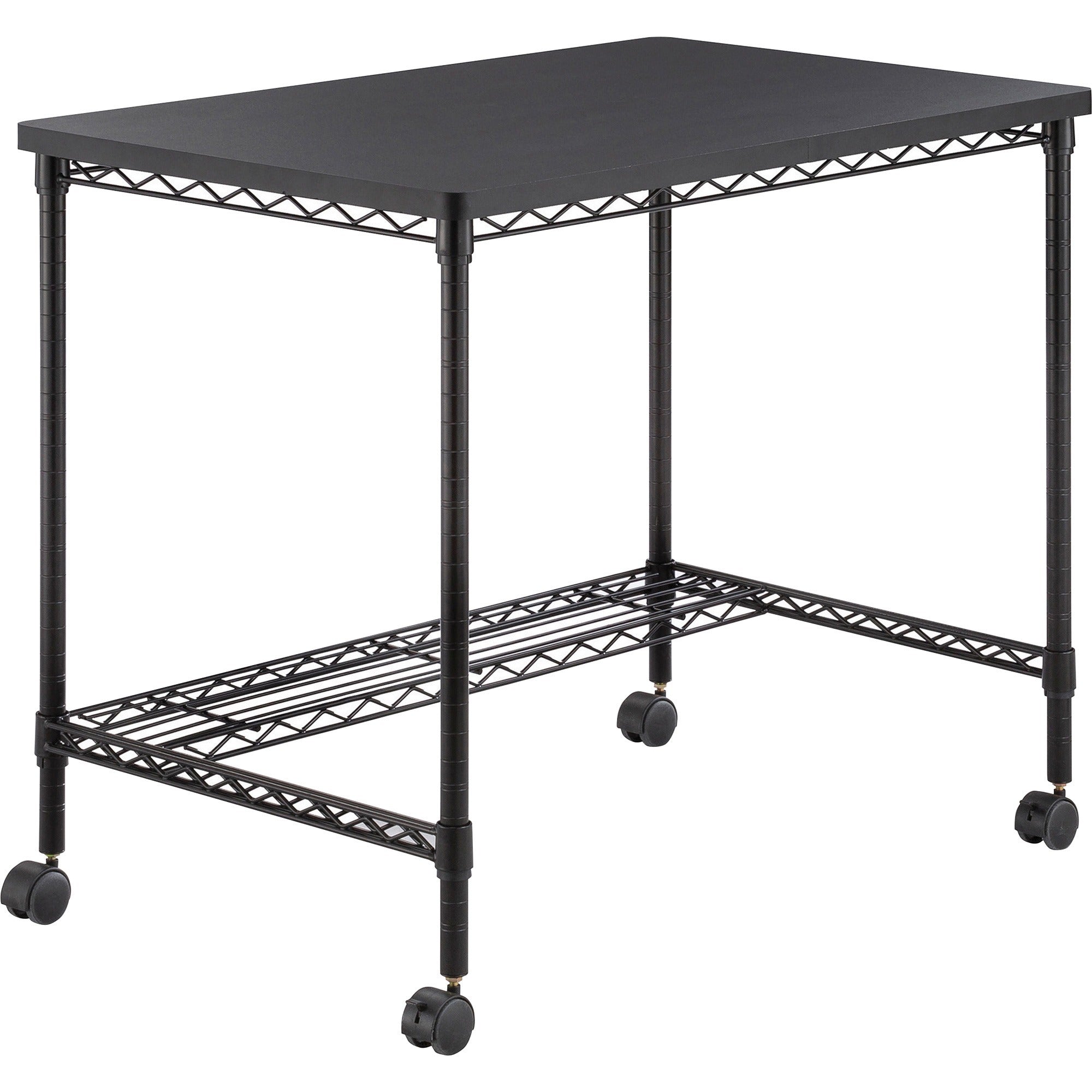 safco-mobile-wire-desk-for-table-topmelamine-black-top-x-3575-table-top-width-x-24-table-top-depth-3075-height-assembly-required-black-1-each_saf5203bl - 1