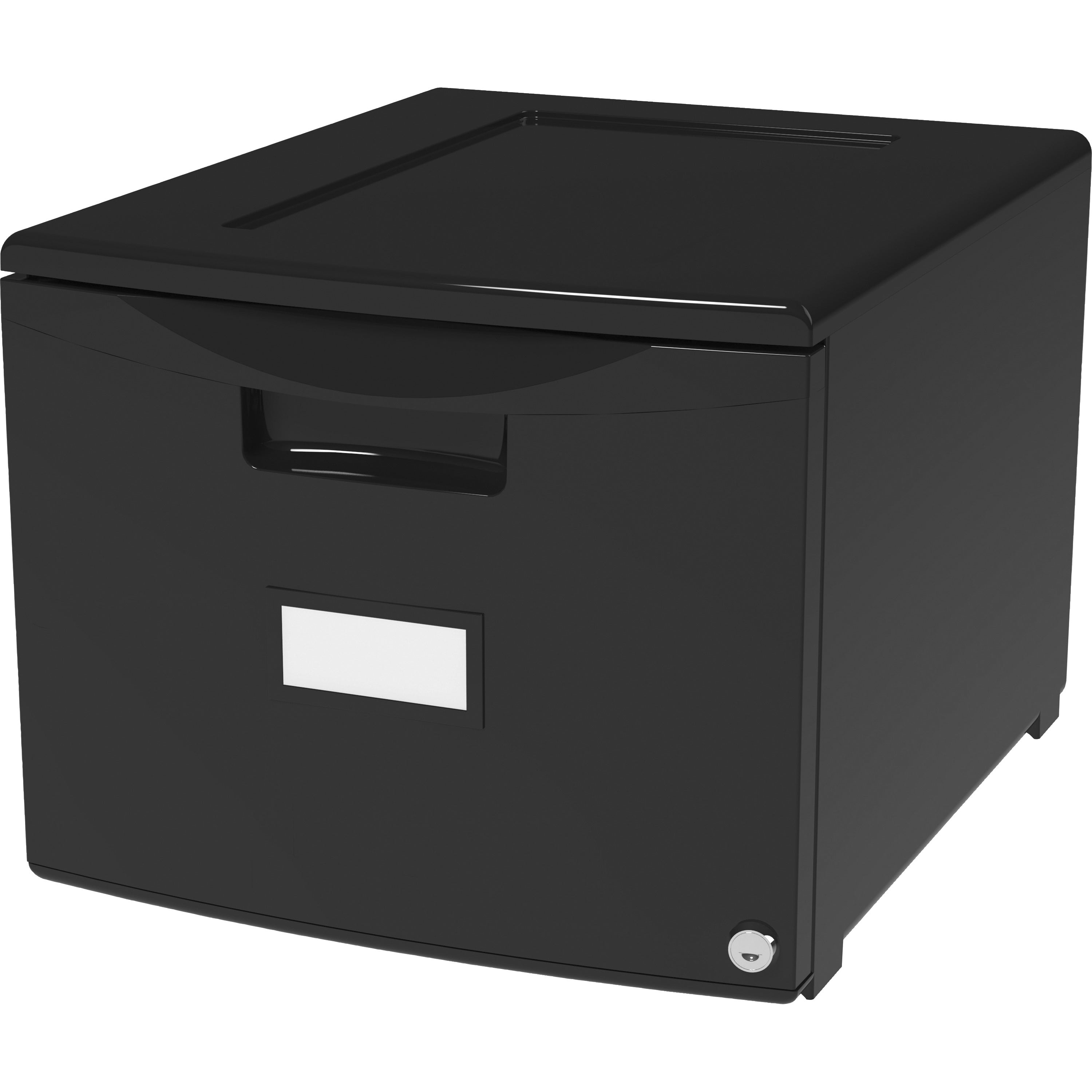storex-18-stackable-file-drawer-183-x-148-x-128-1-x-drawers-for-file-stackable-lightweight-durable-moisture-resistant-rust-resistant-scratch-resistant-dent-resistant-locking-drawer-label-holder-black-polypropylene_stx61265b01c - 1