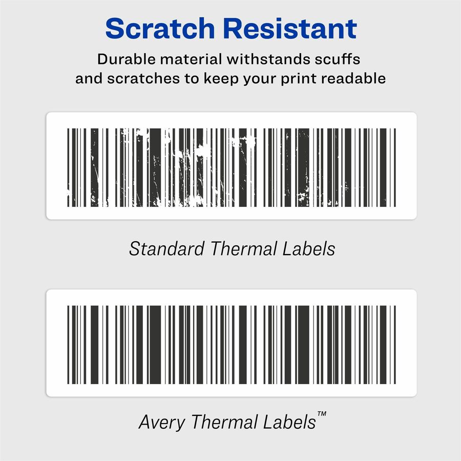 Avery Direct Thermal Roll Labels, 1" x 2-1/8" , White, 500 Address Labels Per Roll, 4 Rolls (4185) - Avery Thermal Roll Labels, 1" x 2-1/8" , 500 Labels/Roll-4 Rolls (4185)