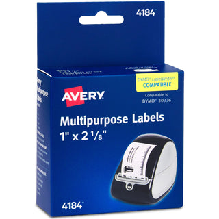 avery-direct-thermal-roll-labels-1-height-x-2-1-8-width-permanent-adhesive-rectangle-thermal-bright-white-paper-500-sheet-500-roll-1-total-sheets-500-total-labels-500-box-water-resistant_ave04184 - 1