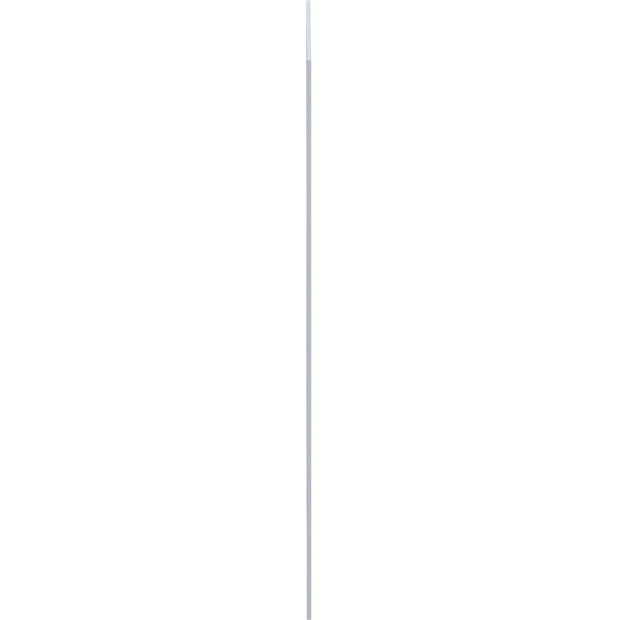 Lorell Adaptable Panel Divider - 24" Width x 2" Height x 37" Depth - Aluminum, Acrylic - White - 1 Each