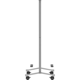 Lorell Adaptable Panel Legs for 71"H Configuration - 18.8" Width x 2" Depth x 48.8" Height - Aluminum - Silver