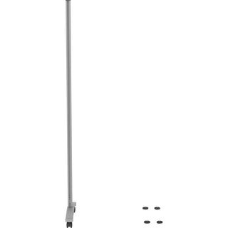 Lorell Adaptable Panel Legs for 50"H Configuration - 18.8" Width x 2" Depth x 71" Height - Aluminum - Silver