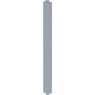 Lorell Vertical Panel Strip for Adaptable Panel System - 1.8" Width x 0.5" Depth x 19.7" Height - Aluminum - Silver