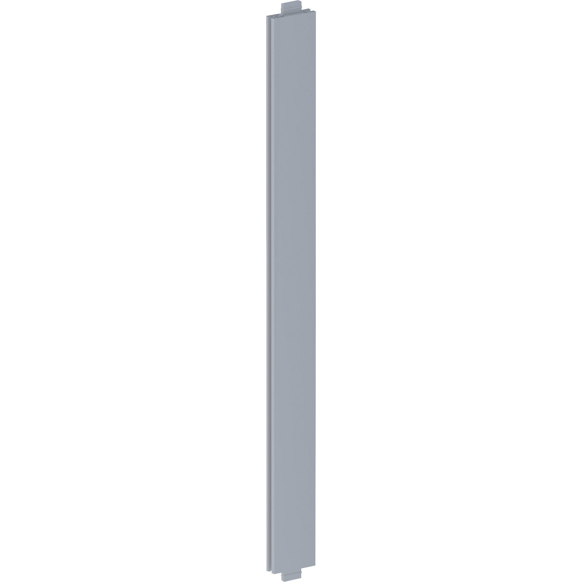 Lorell Vertical Panel Strip for Adaptable Panel System - 1.8" Width x 0.5" Depth x 19.7" Height - Aluminum - Silver