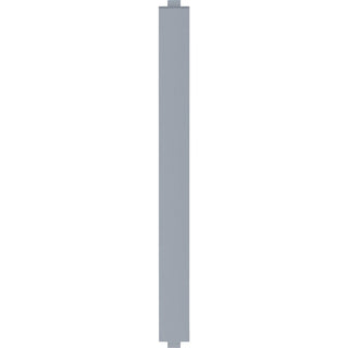 Lorell Vertical Panel Strip for Adaptable Panel System - 1.8" Width x 0.5" Depth x 19.7" Height - Aluminum - Silver