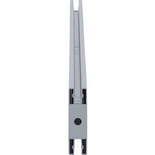 Lorell Double-wide Horizontal Panel Strip for Adaptable Panel System - 67" Width x 0.5" Depth x 1.8" Height - Aluminum - Silver