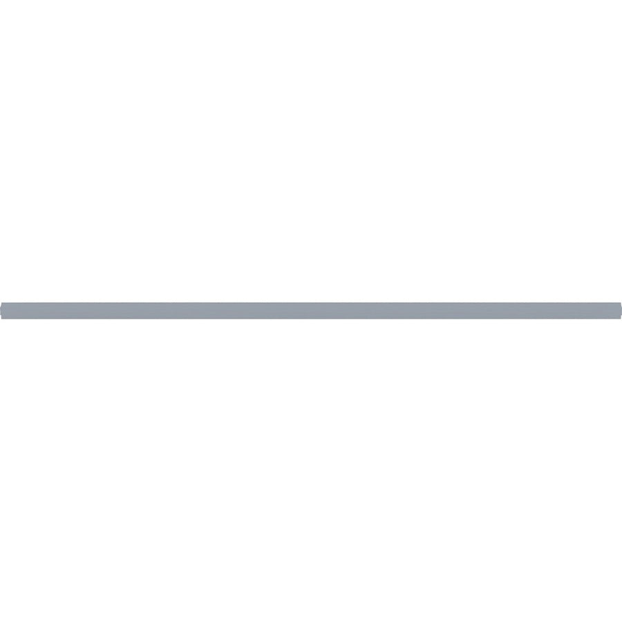 Lorell Double-wide Horizontal Panel Strip for Adaptable Panel System - 67" Width x 0.5" Depth x 1.8" Height - Aluminum - Silver
