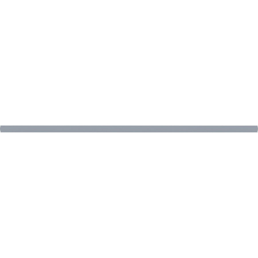 Lorell Double-wide Horizontal Panel Strip for Adaptable Panel System - 67" Width x 0.5" Depth x 1.8" Height - Aluminum - Silver