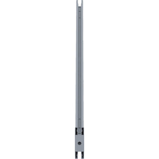 Lorell Single-Wide Horizontal Panel Strip for Adaptable Panel System - 33.1" Width x 0.5" Depth x 1.8" Height - Aluminum - Silver