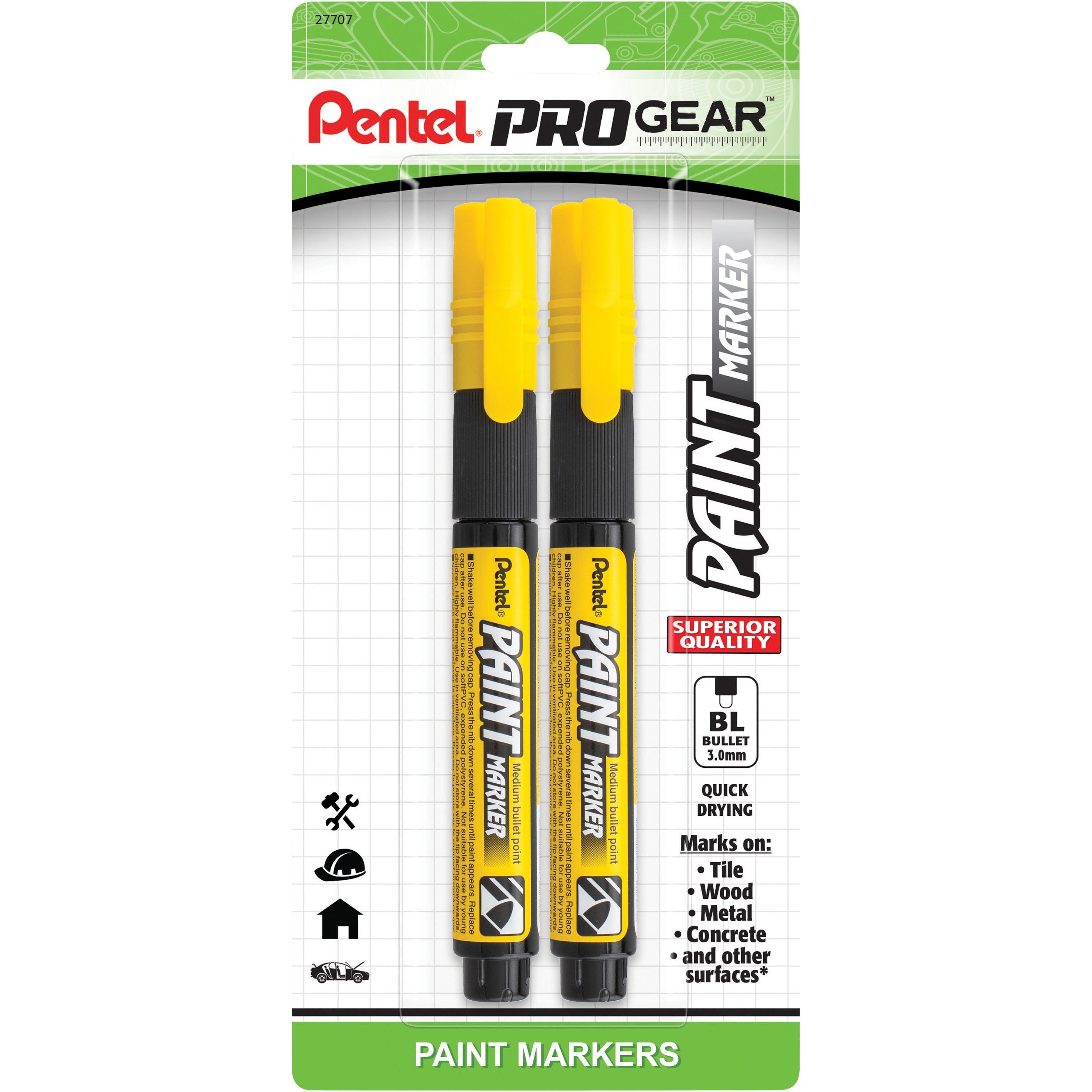 pentel-opaque-ink-paint-markers-medium-marker-point-bullet-marker-point-style-2-pack_penmmp20pgbp2g - 1