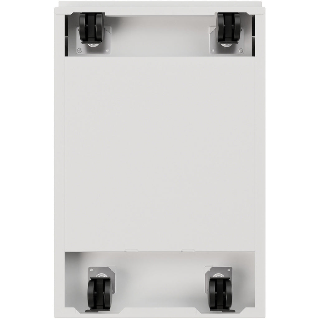 lorell-20-file-file-mobile-file-cabinet-with-full-width-pull-15-x-199-x-278-for-file-letter-mobility-ball-bearing-suspension-removable-lock-pull-out-drawer-recessed-drawer-casters-key-lock-white-steel-recycled_llr00050 - 2