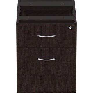 Lorell Essentials Series Box/File Hanging File Cabinet - 16" x 22" x 21" Pedestal - 2 Drawer(s) - Finish: Espresso