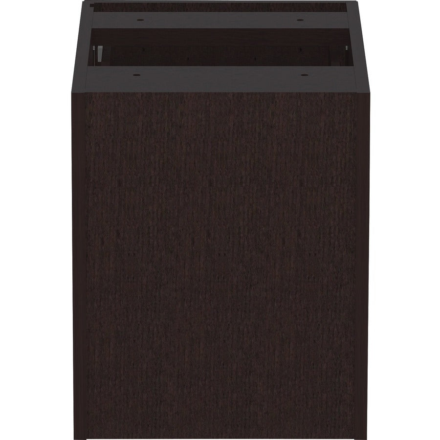 Lorell Essentials Series Box/File Hanging File Cabinet - 16" x 22" x 21" Pedestal - 2 Drawer(s) - Finish: Espresso