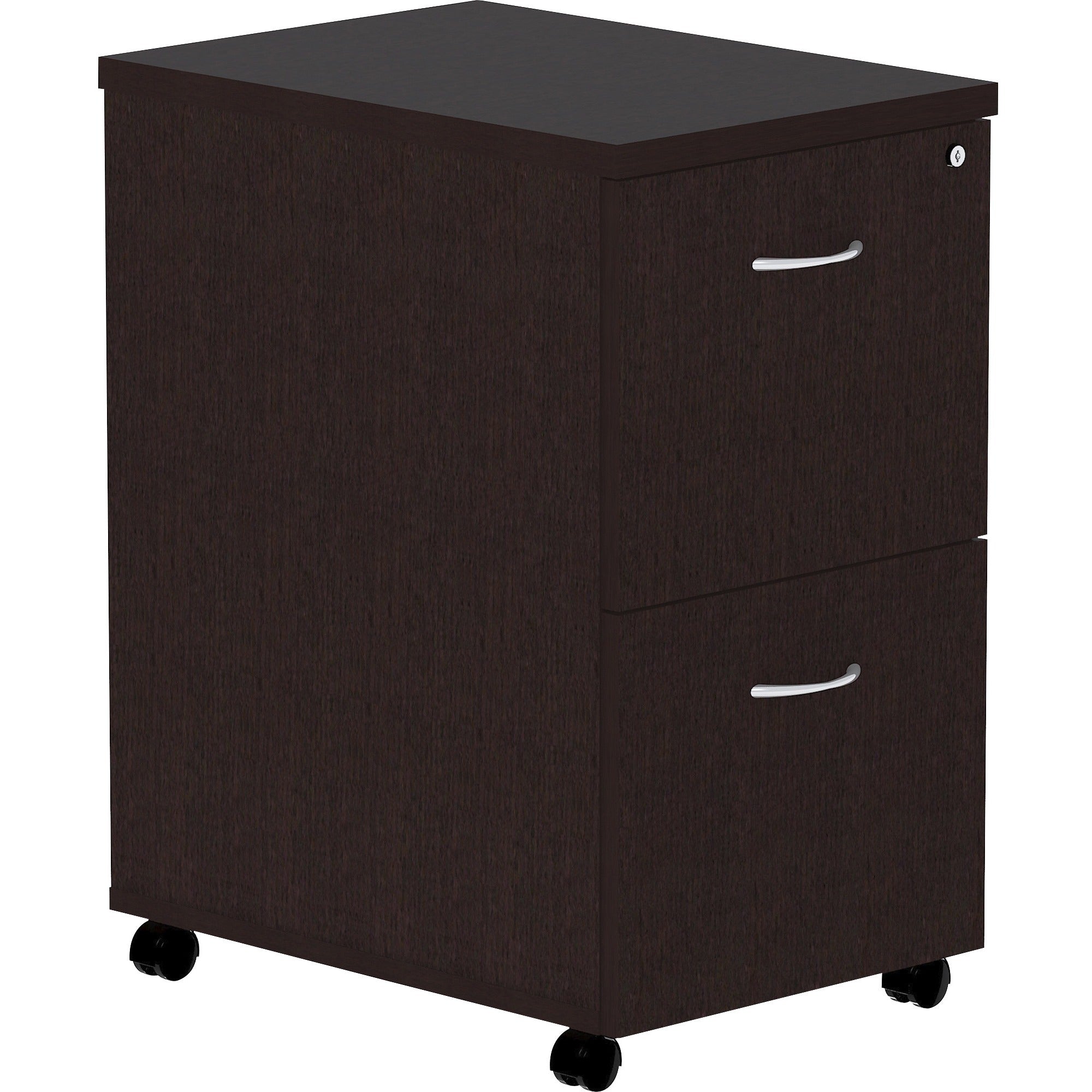 lorell-essentials-series-file-file-mobile-file-cabinet-16-x-22-x-283-pedestal-finish-espresso-silver-brush_llr18219 - 1