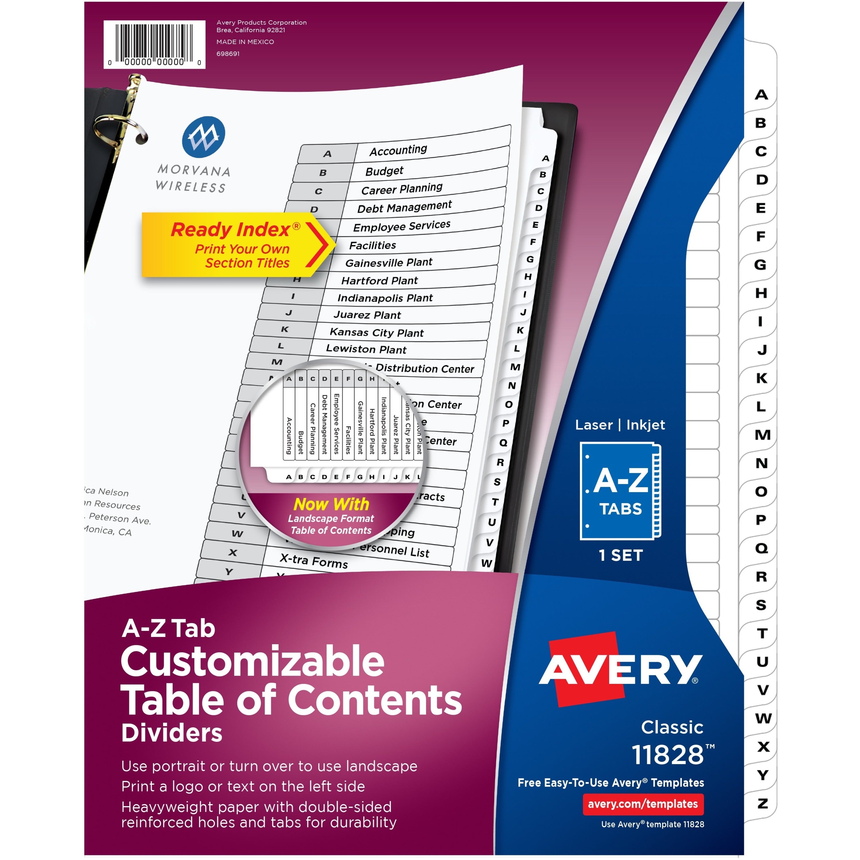 avery-a-z-black-&-white-table-of-contents-dividers-26-x-dividers-a-z-table-of-contents-26-tabs-set-85-divider-width-x-11-divider-length-3-hole-punched-white-paper-divider-white-paper-tabs-12_ave11828 - 1