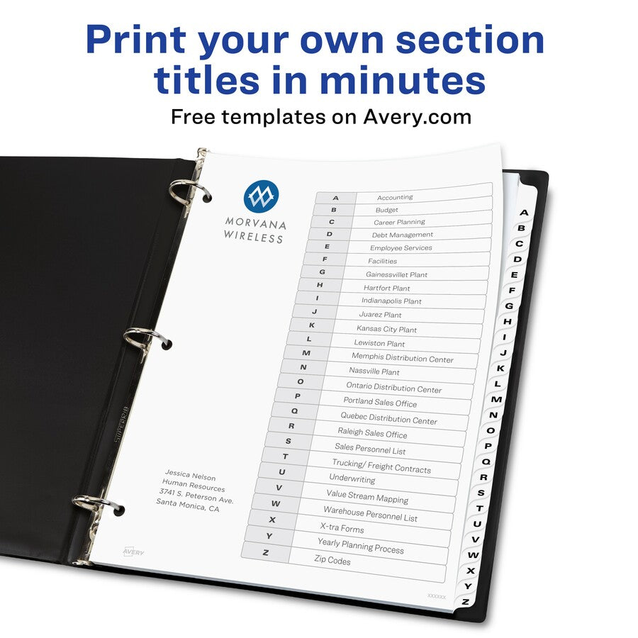 avery-a-z-black-&-white-table-of-contents-dividers-26-x-dividers-a-z-table-of-contents-26-tabs-set-85-divider-width-x-11-divider-length-3-hole-punched-white-paper-divider-white-paper-tabs-12_ave11828 - 3