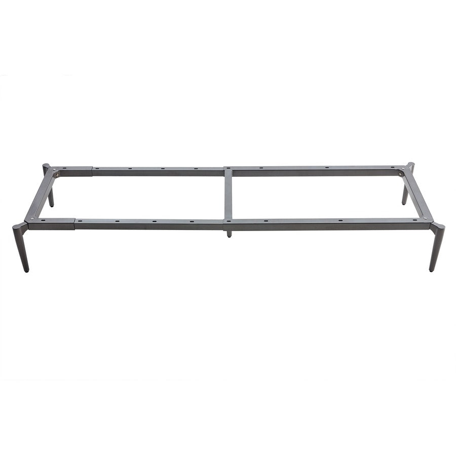Lorell Contemporary ReceptionCollection Adjustable Metal Base - 47.9" x 22.9"9.8" - Material: Metal - Finish: Gray