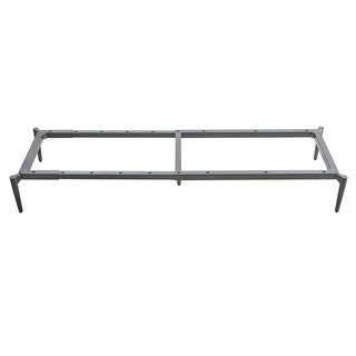 Lorell Contemporary ReceptionCollection Adjustable Metal Base - 47.9" x 22.9"9.8" - Material: Metal - Finish: Gray