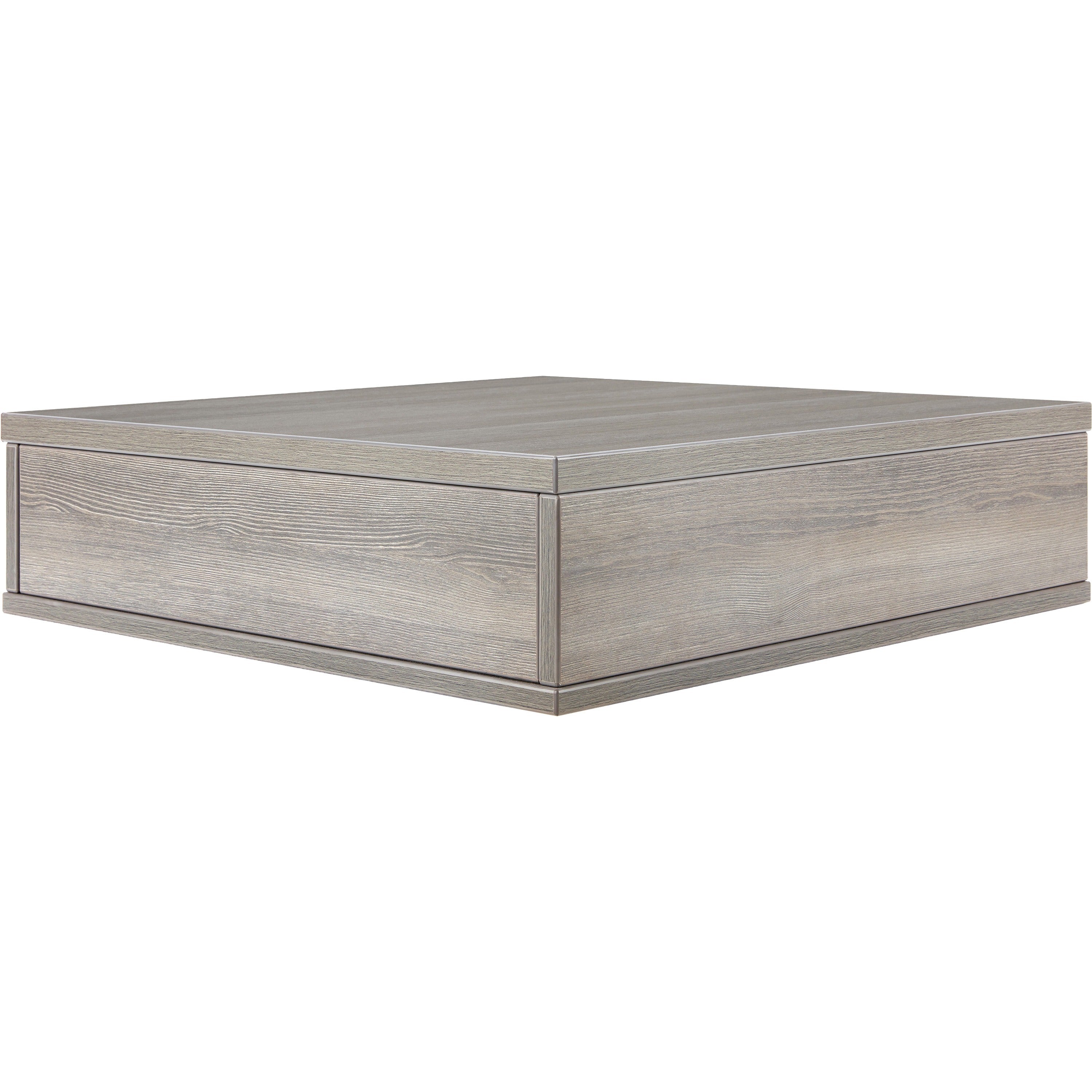 lorell-contemporary-reception-collection-sectional-tabletop-253-x-25566-finish-weathered-charcoal-laminate_llr86935 - 1