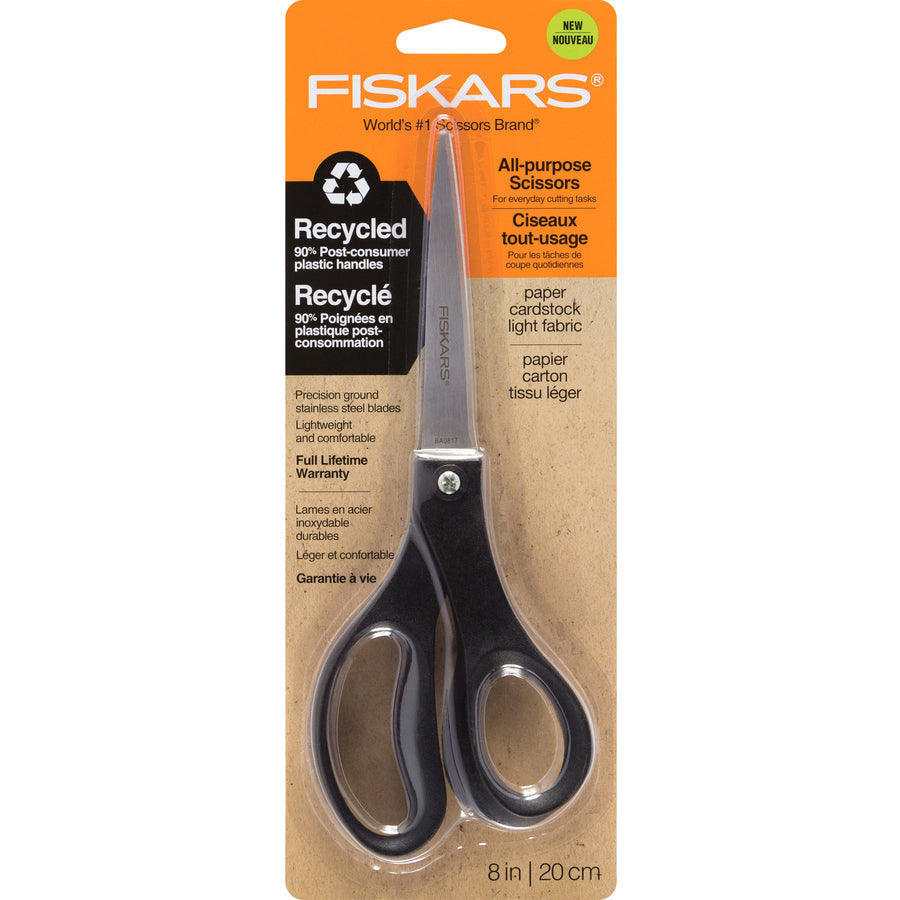 fiskars-scissors-8-overall-length-left-right-stainless-steel-pointed-tip-black-1-each_fsk1508101001 - 2
